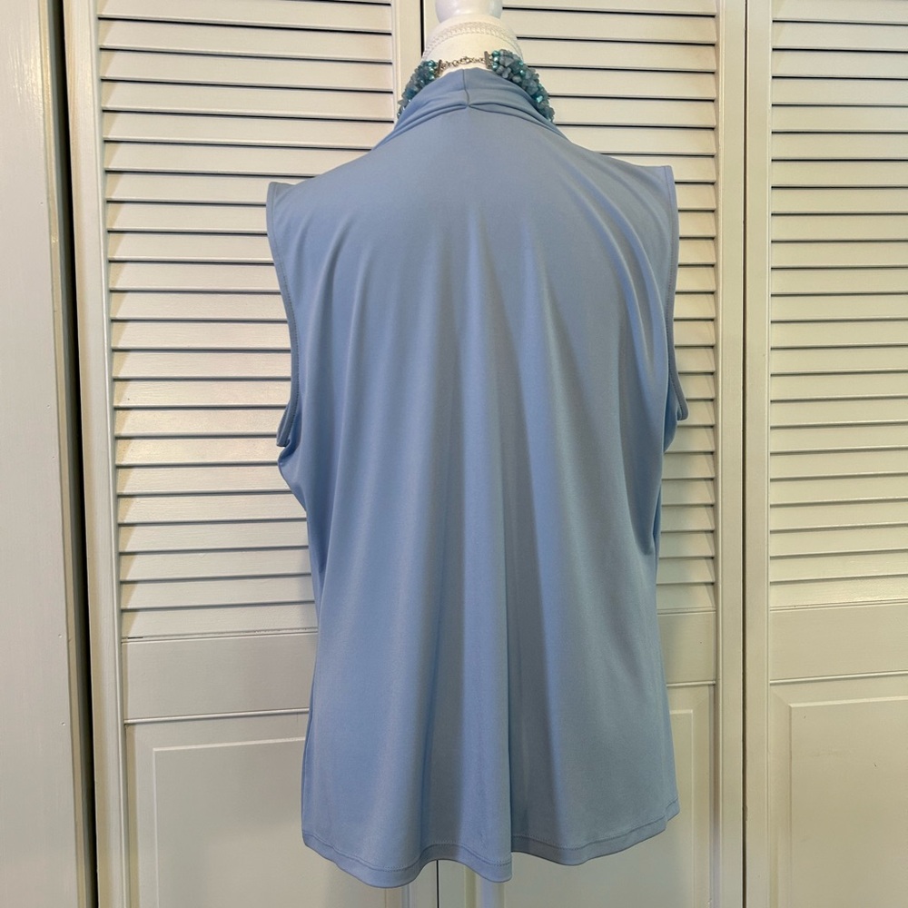 Calvin Klein Sleeveless Top Baby Blue Size XL NWT - Picture 4 of 9